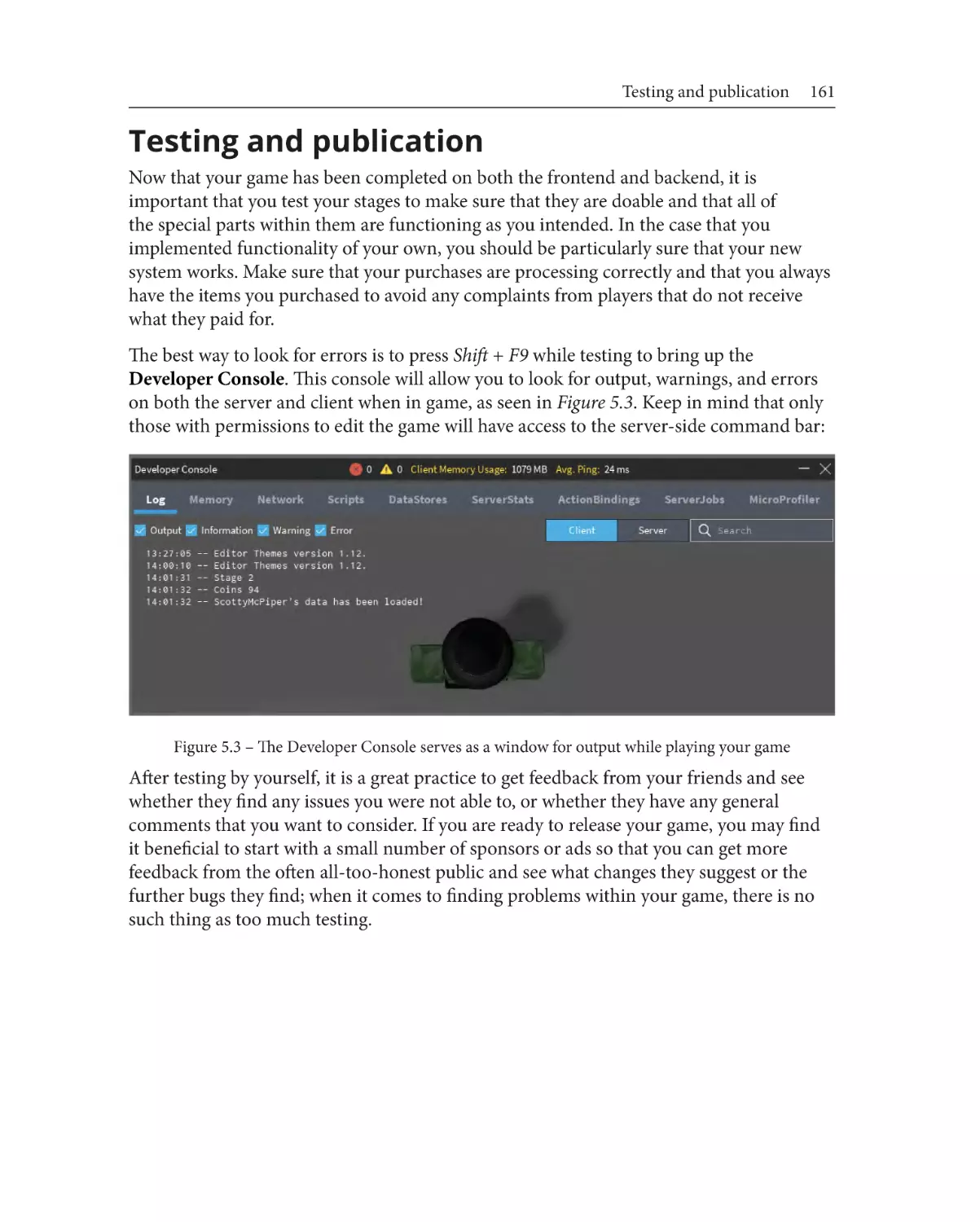 Testing and publication