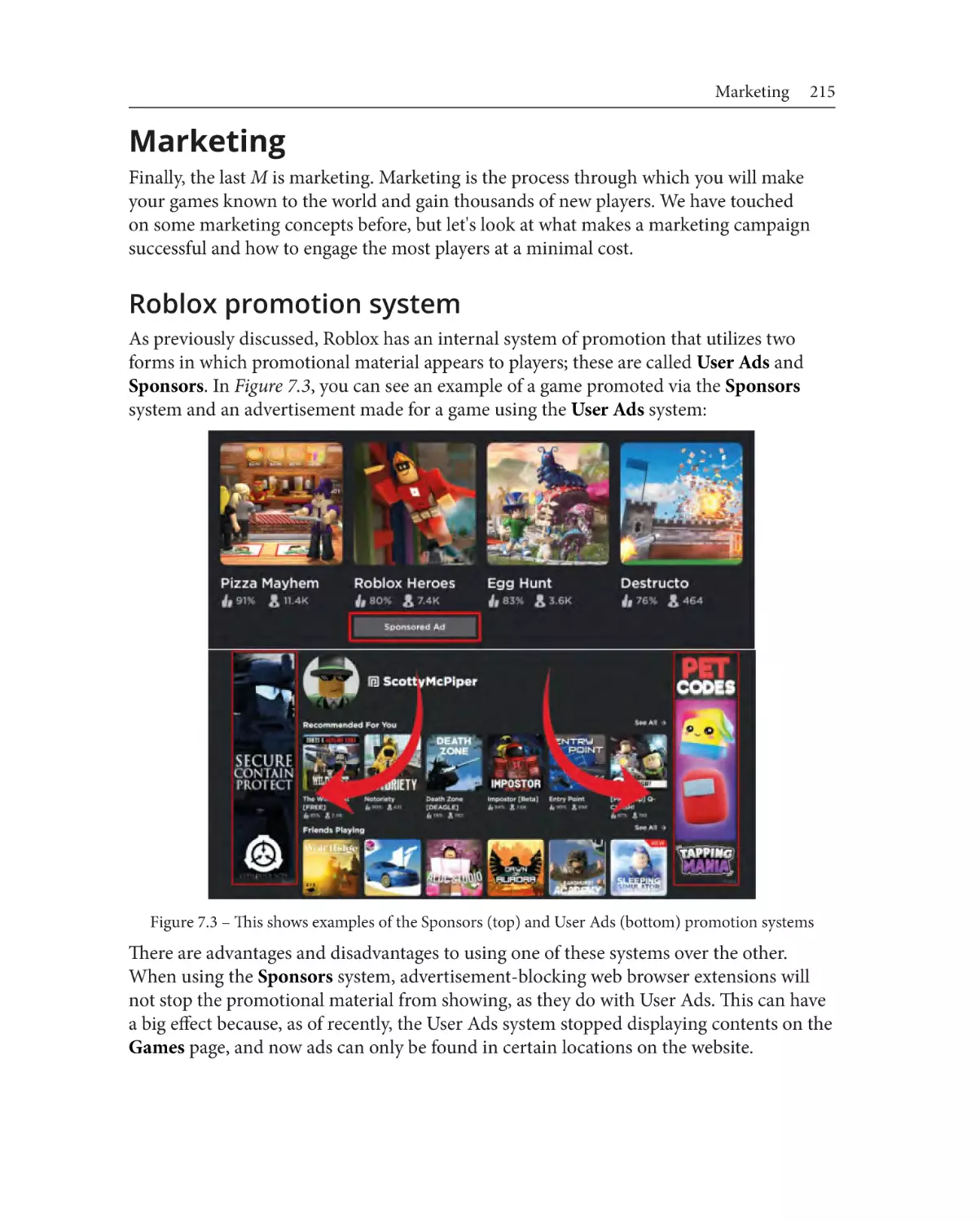 Marketing
Roblox promotion system