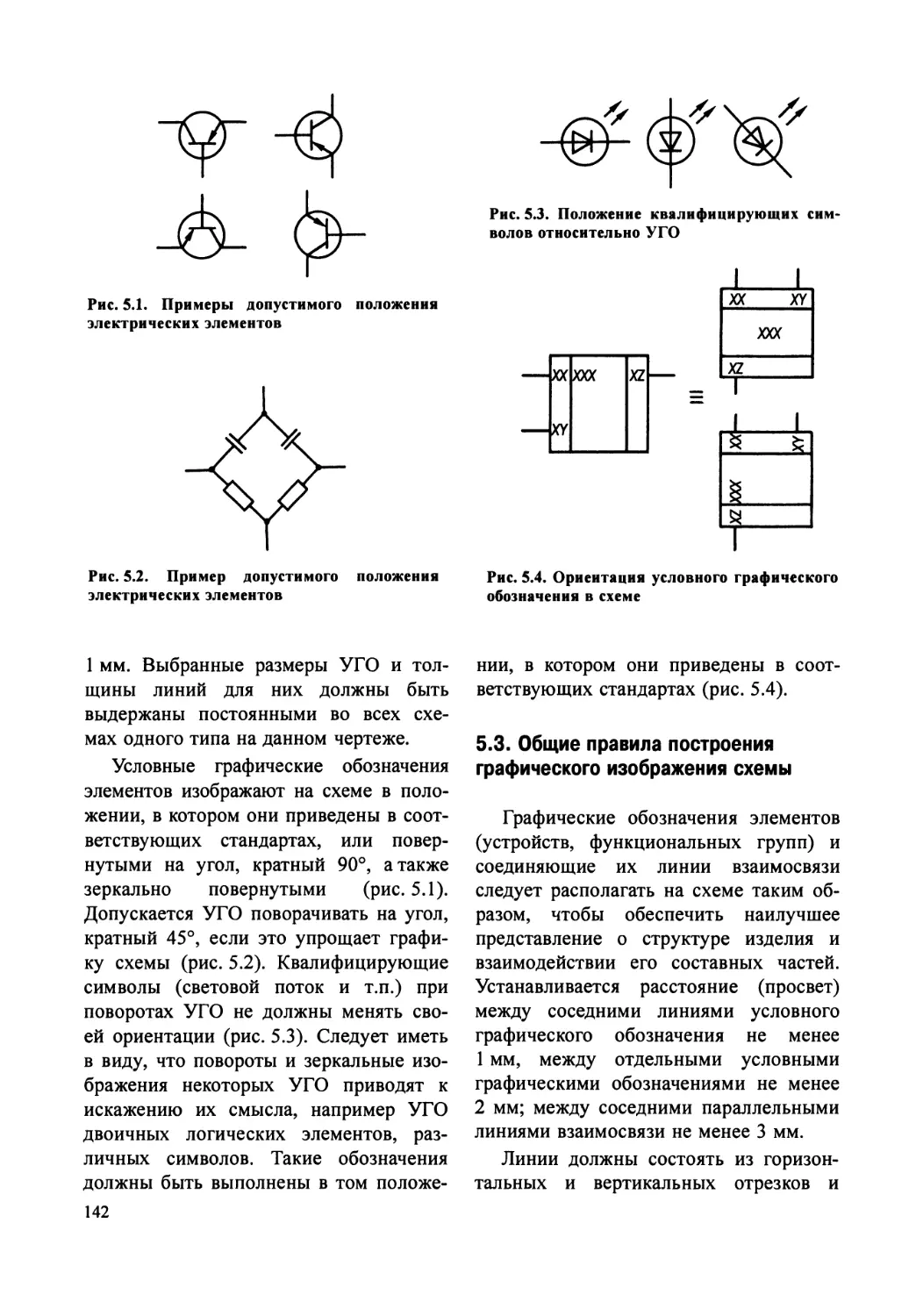 5.3. Общие правила построения графического изображения схемы