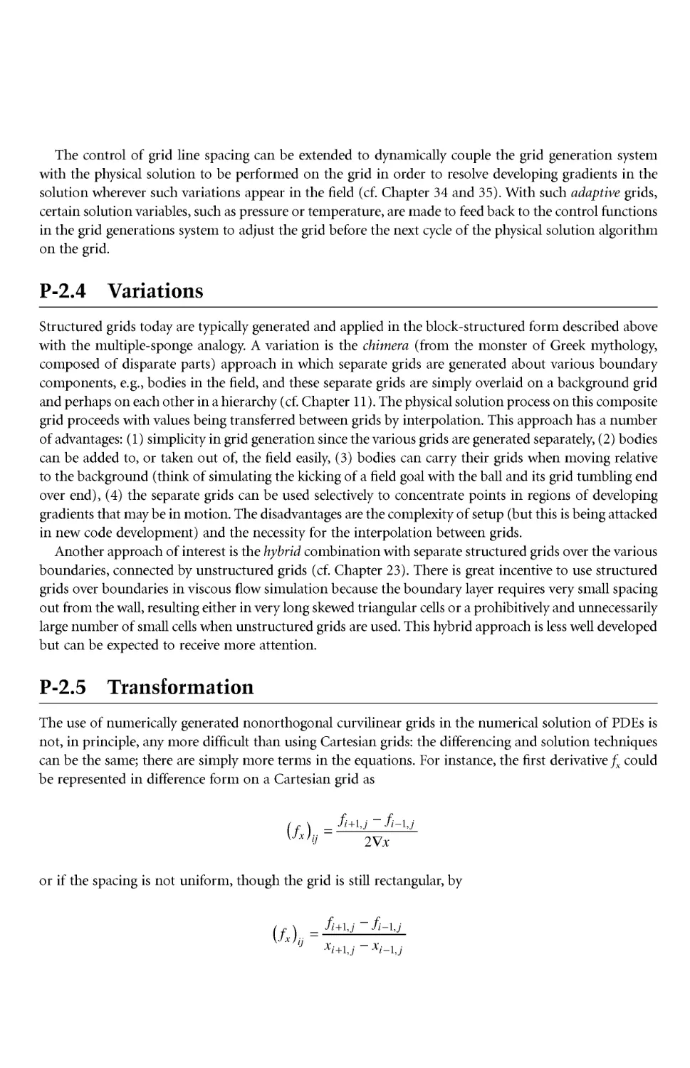 P-2.4Variations
P-2.5Transformation