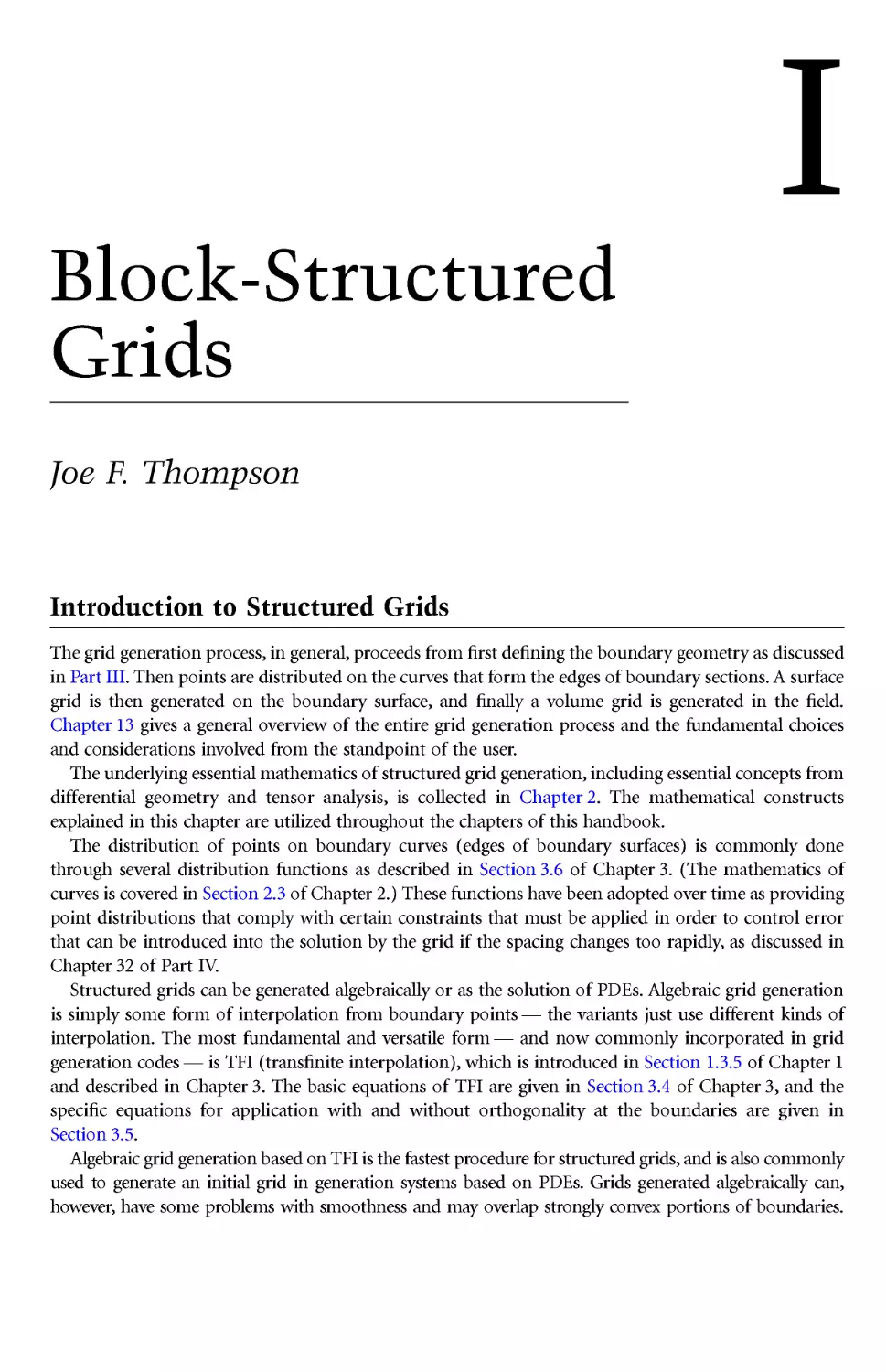 Part I: Block-Structured Grids