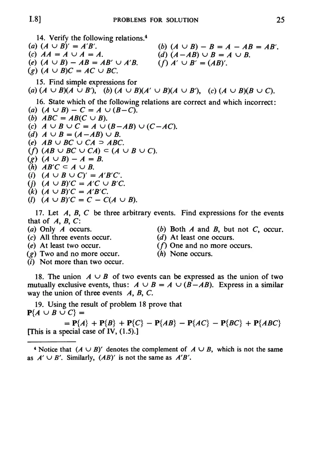 II Elements of Combinatorial Analysis