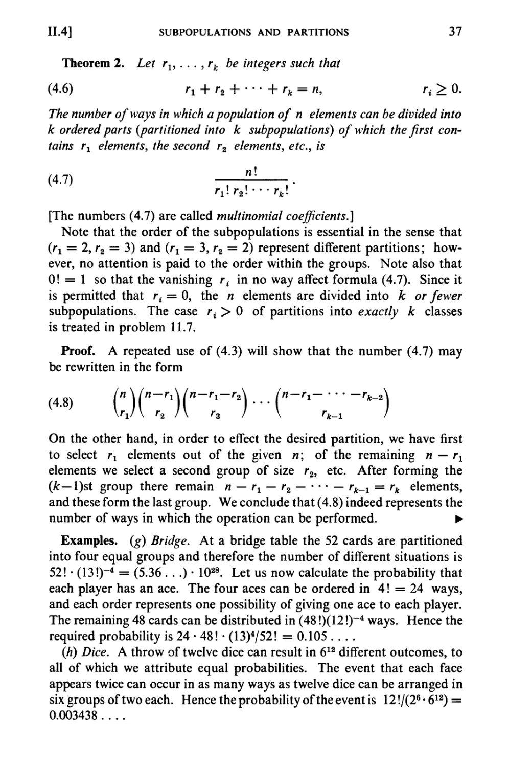 *5. Application to Occupancy Problems