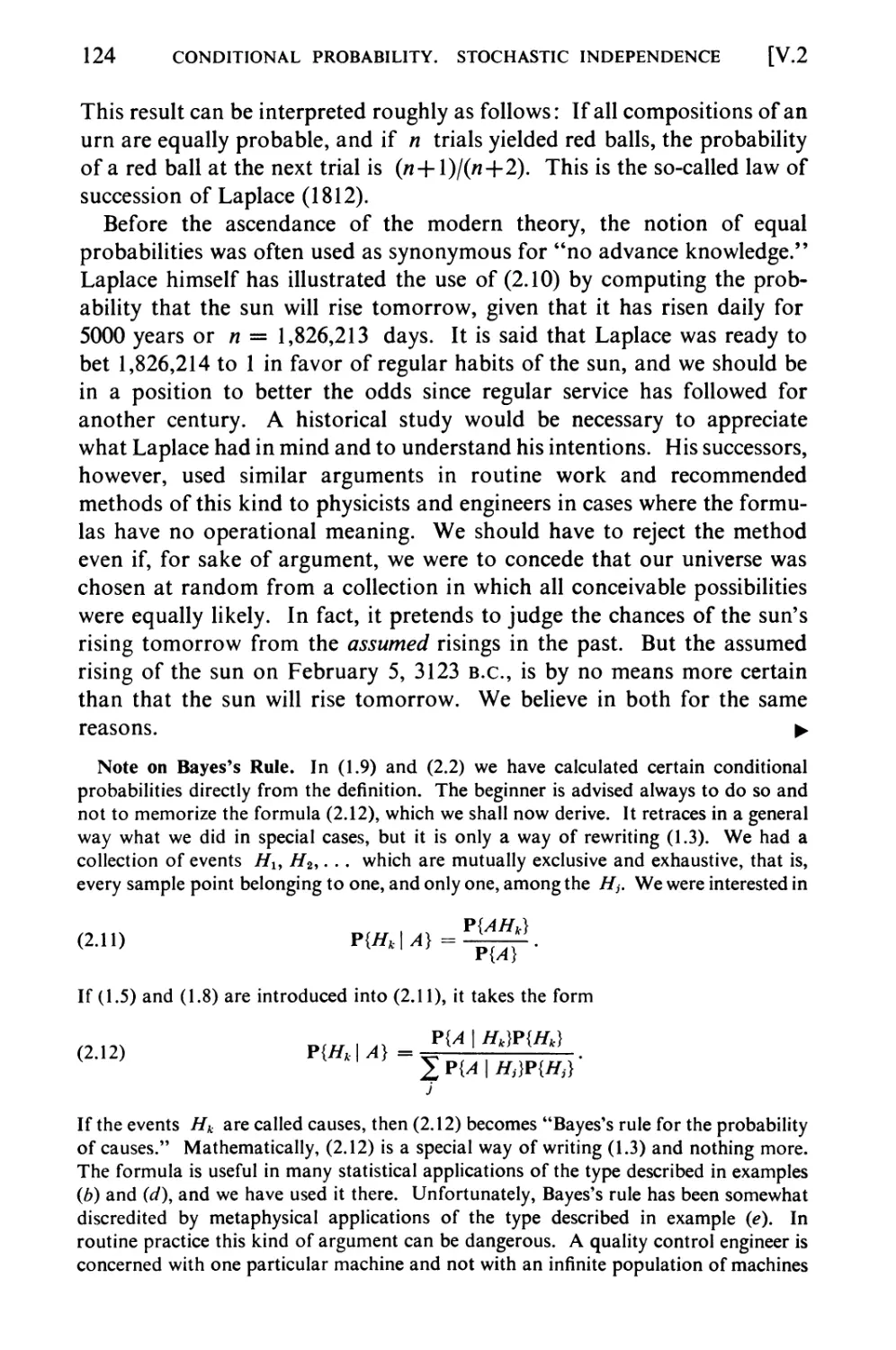 3. Stochastic Independence