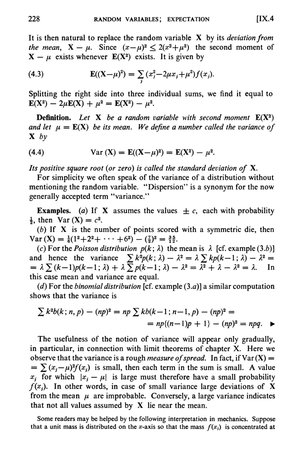 5. Covariance; Variance of a Sum