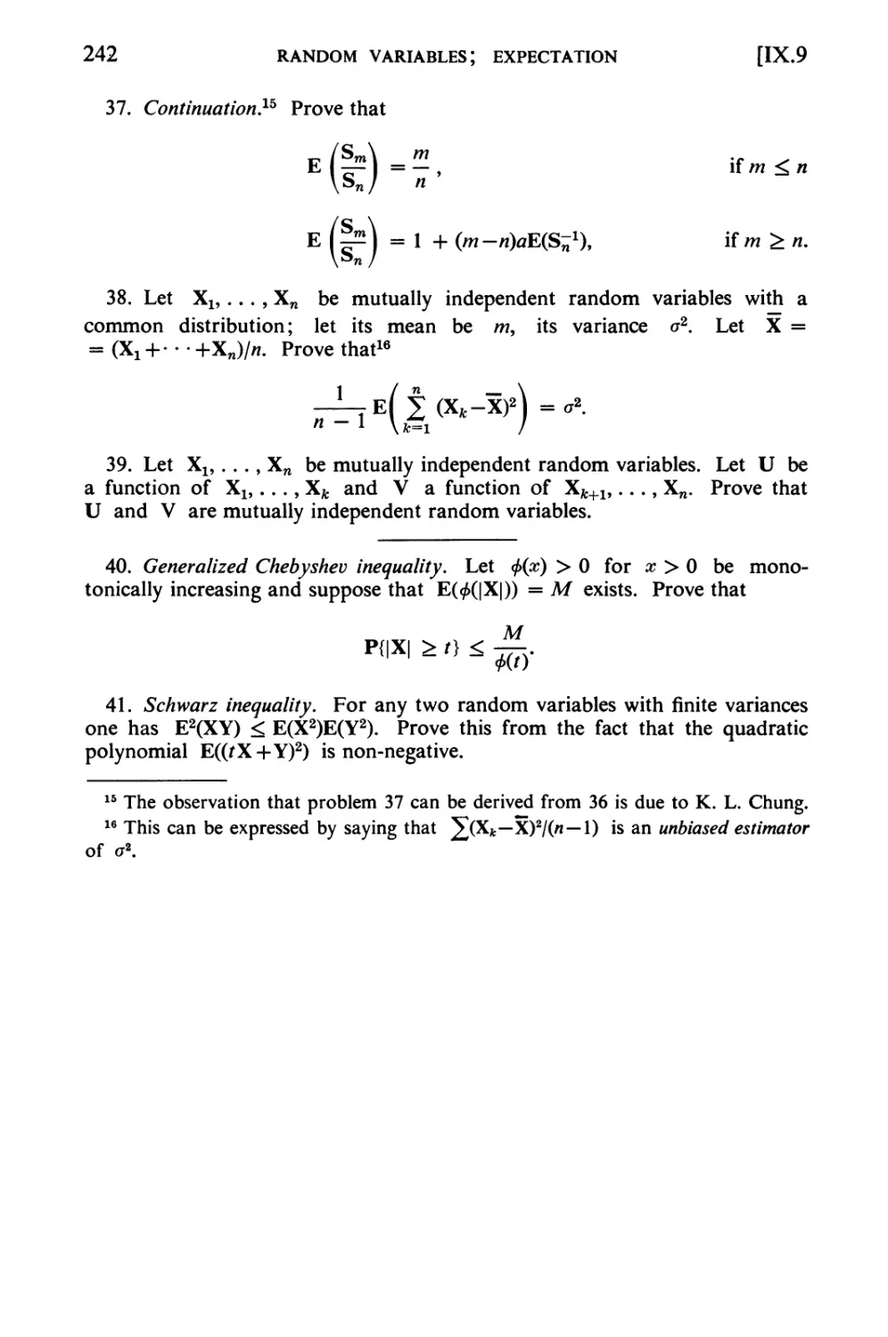 X Laws of Large Numbers