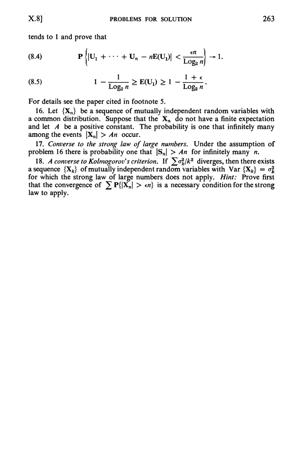 XI Integral Valued Variables. Generating Functions