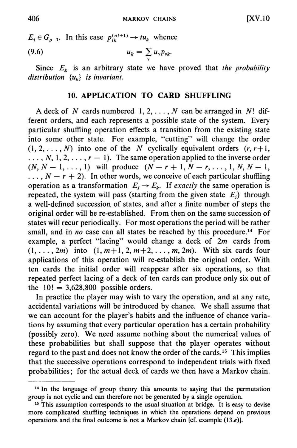 *11. Invariant Measures. Ratio Limit Theorems