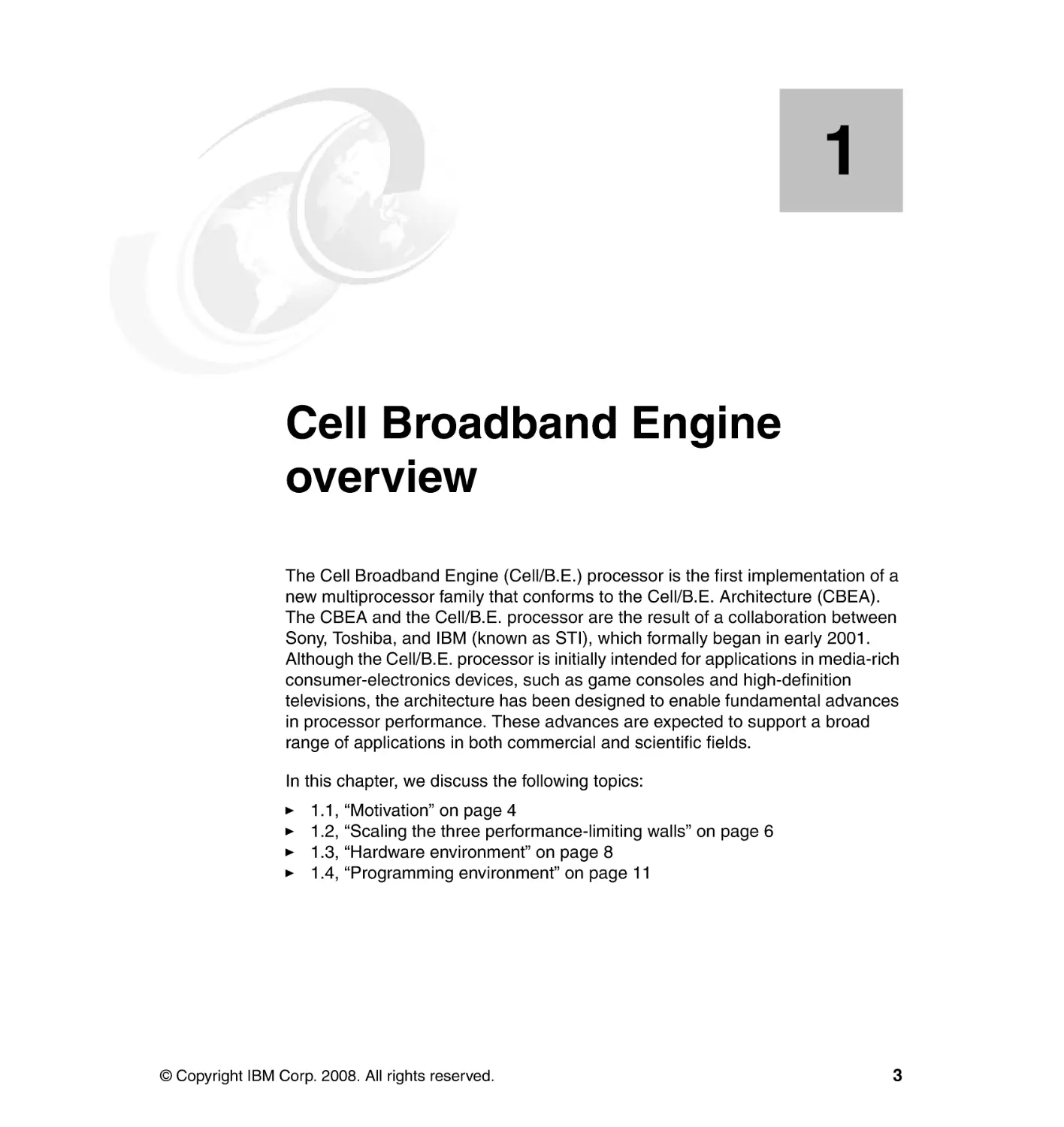 Chapter 1. Cell Broadband Engine overview