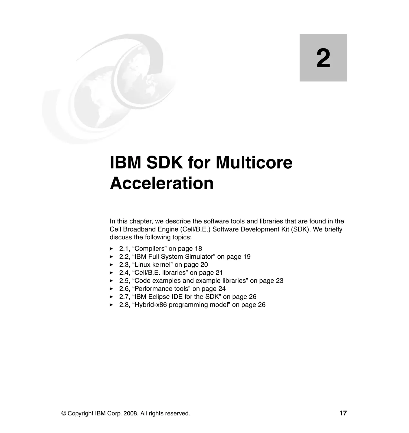 Chapter 2. IBM SDK for Multicore Acceleration