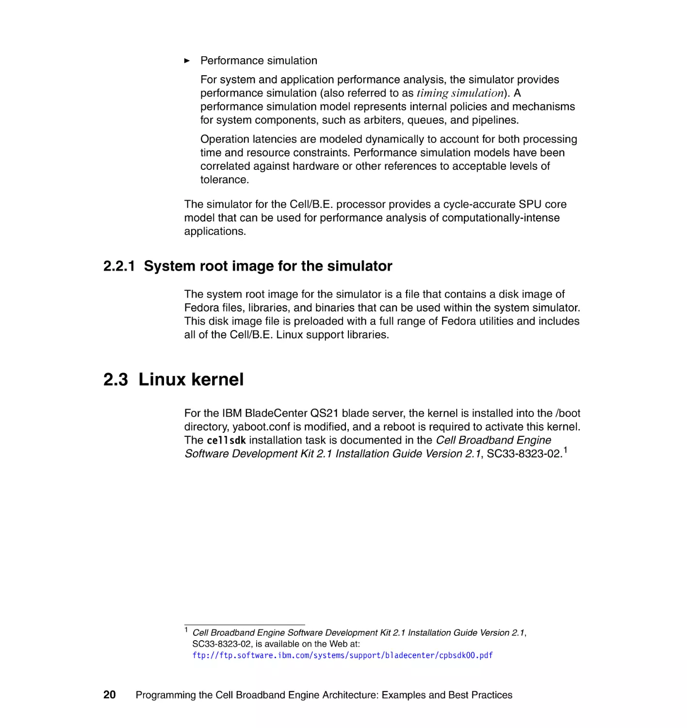 2.2.1 System root image for the simulator
2.3 Linux kernel