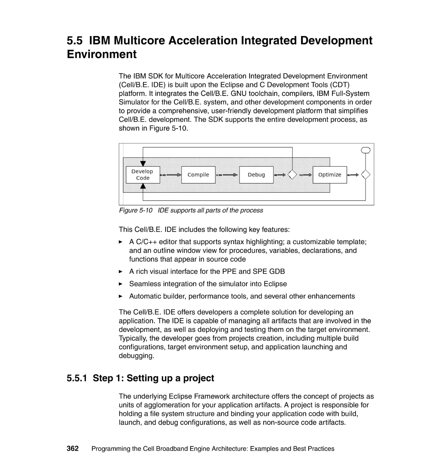 5.5 IBM Multicore Acceleration Integrated Development Environment
5.5.1 Step 1
