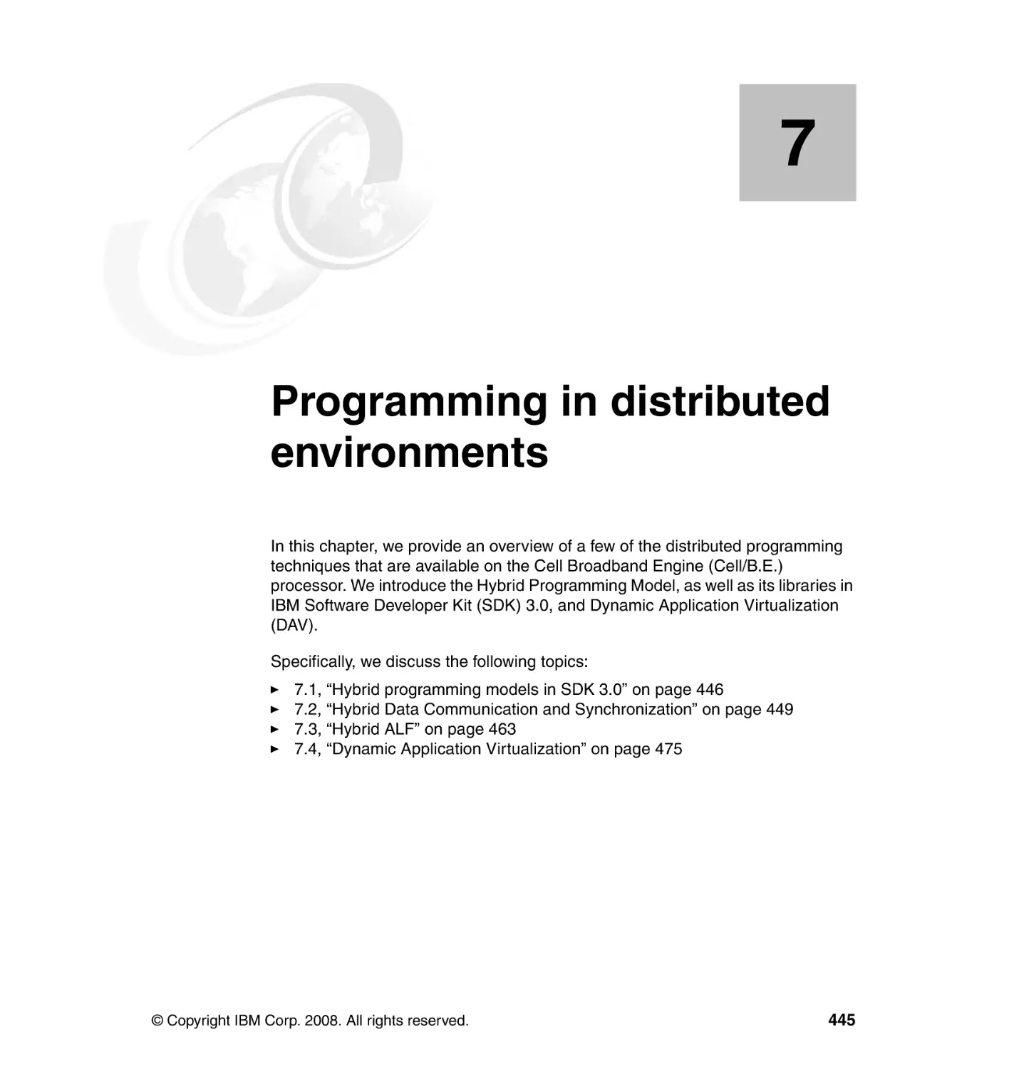 Chapter 7. Programming in distributed environments