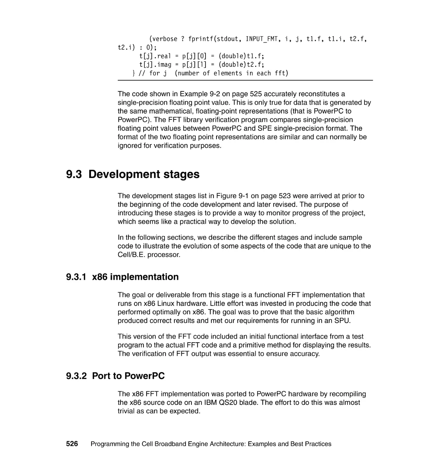 9.3 Development stages
9.3.1 x86 implementation
9.3.2 Port to PowerPC