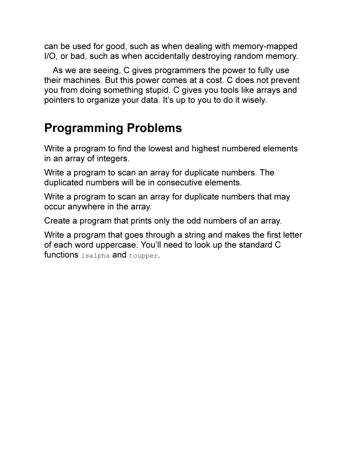 Programming Problems