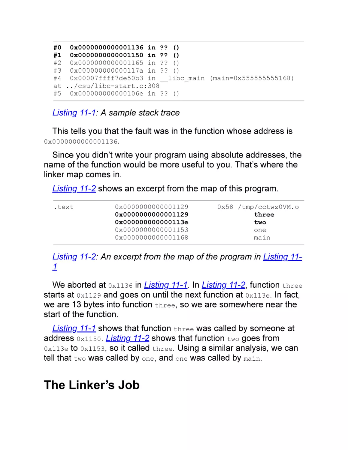 The Linker’s Job