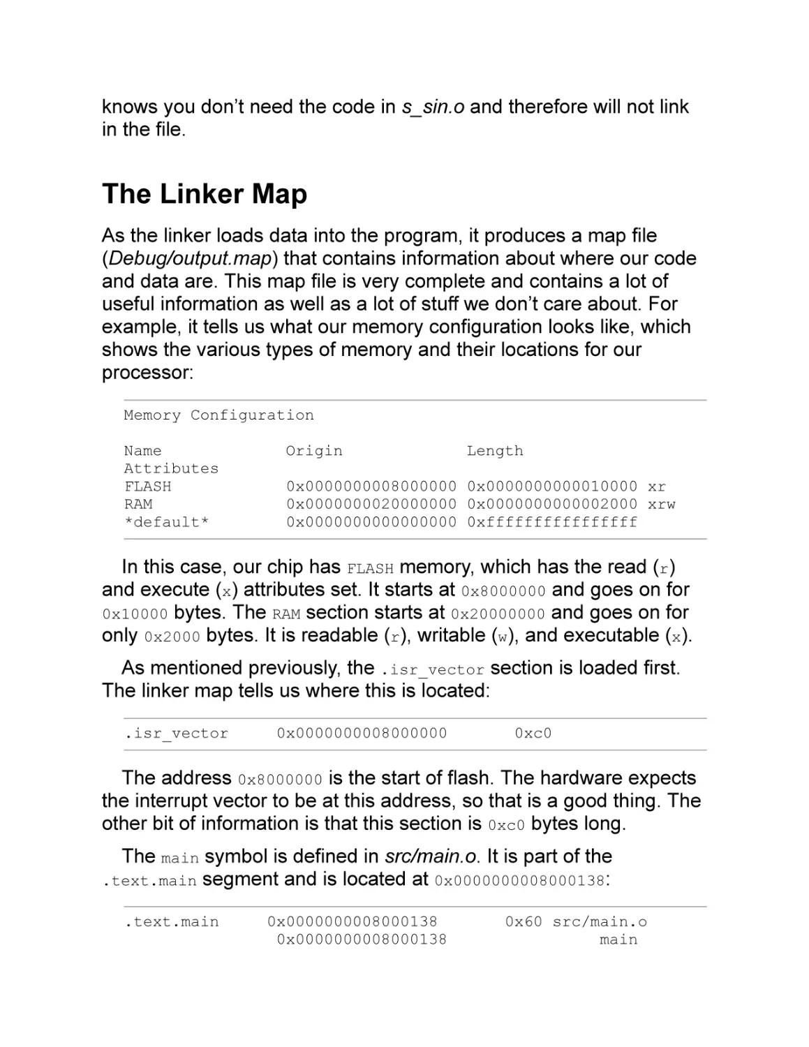 The Linker Map