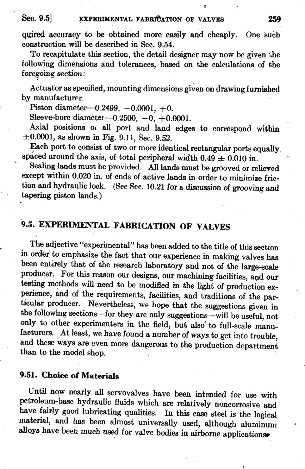 9.5 Experimental Fabrication of Valves