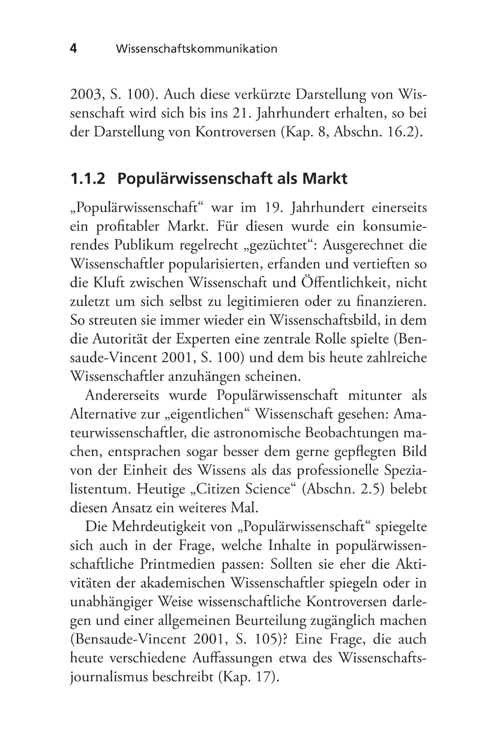 1.1.2 Populärwissenschaft als Markt