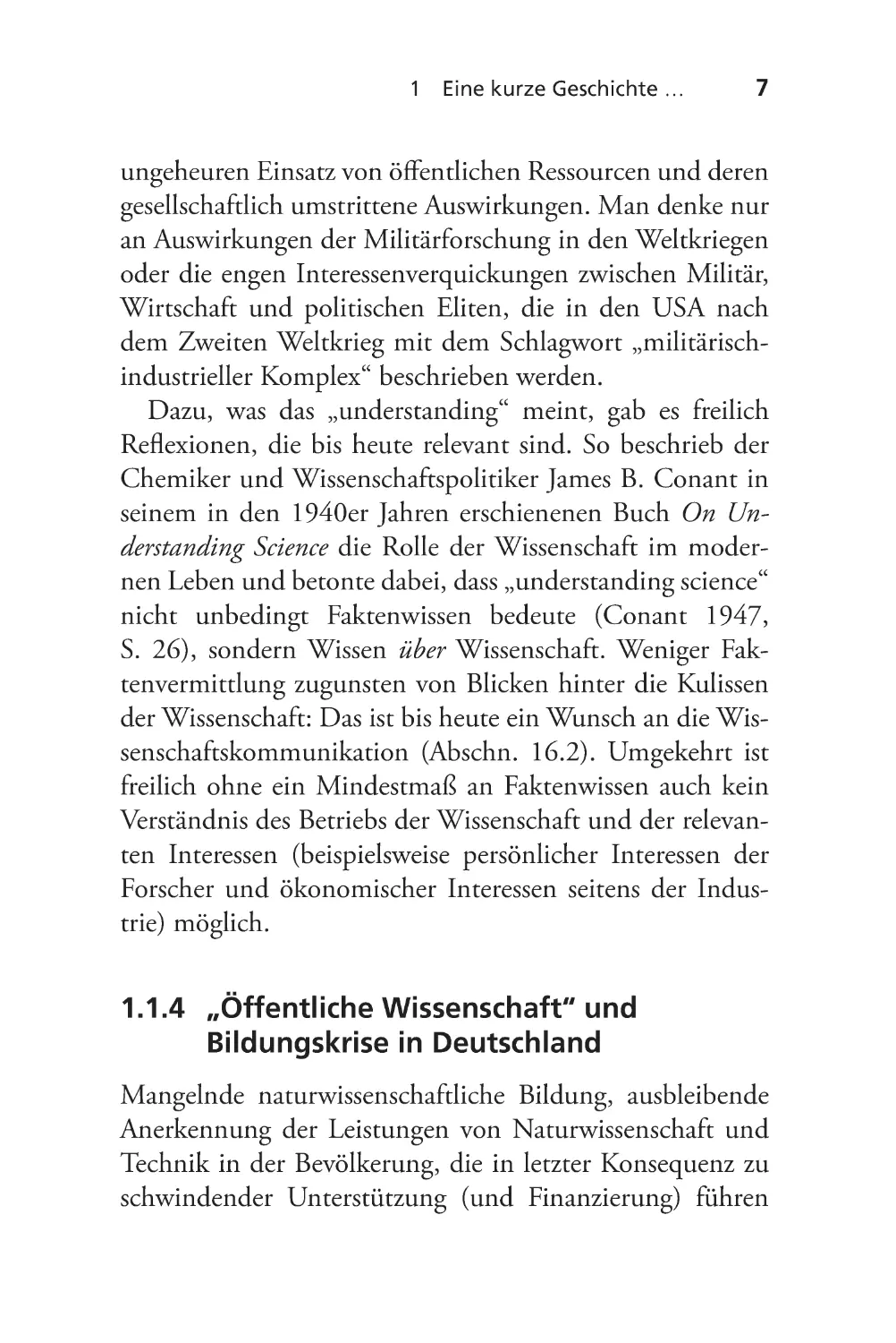 1.1.4 „Öffentliche Wissenschaft“ und Bildungskrise in Deutschland