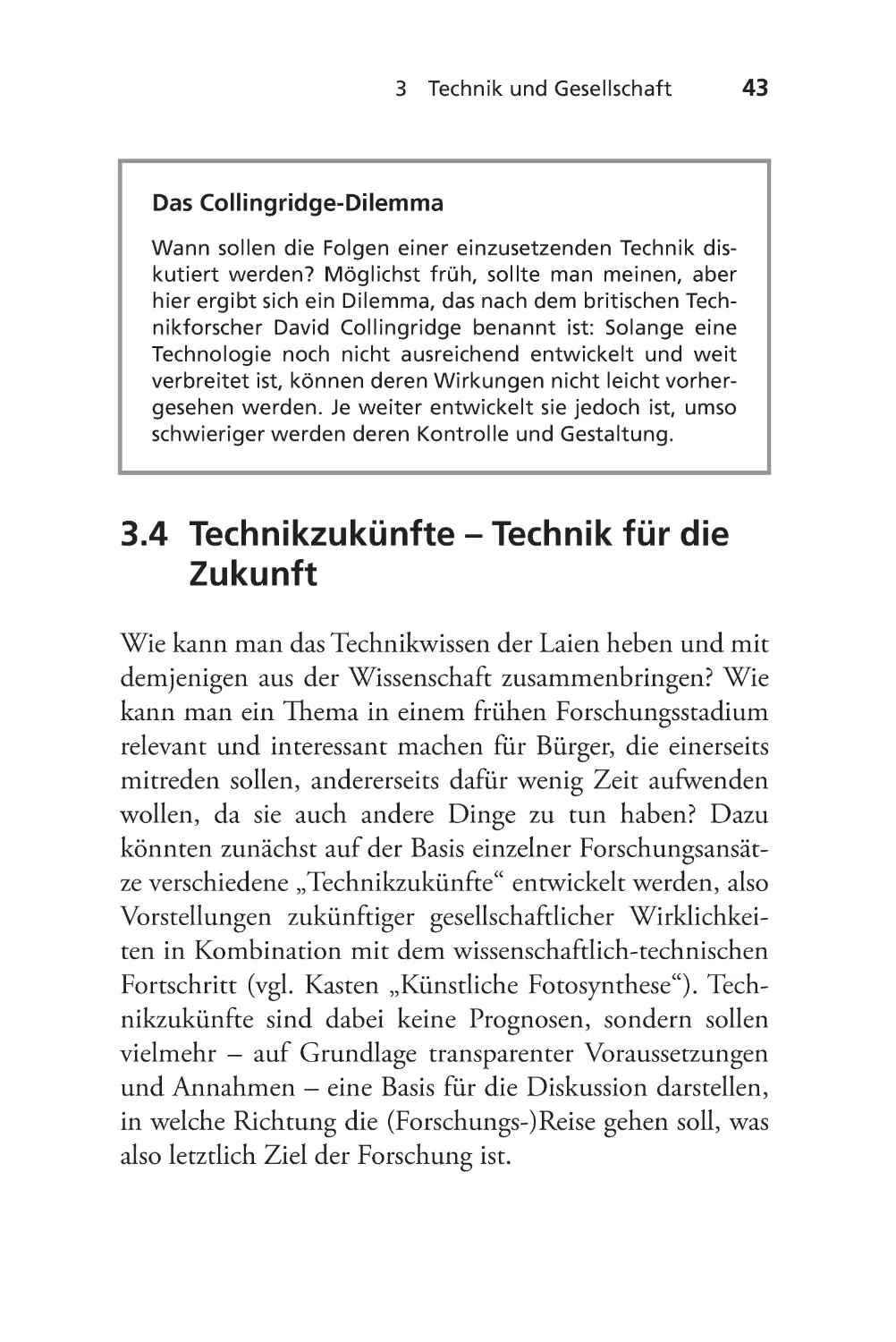 3.4 Technikzukünfte – Technik für die Zukunft