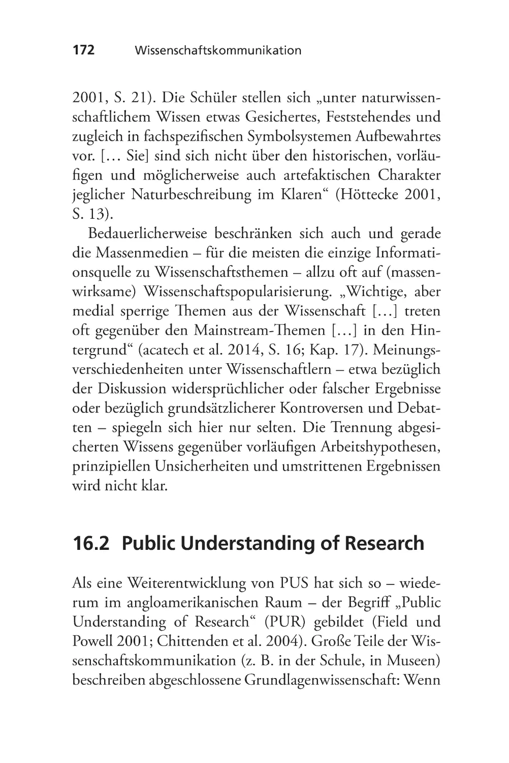 16.2 Public Understanding of Research