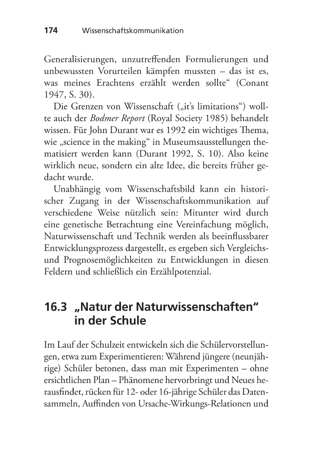 16.3 „Natur der Naturwissenschaften“ in der Schule