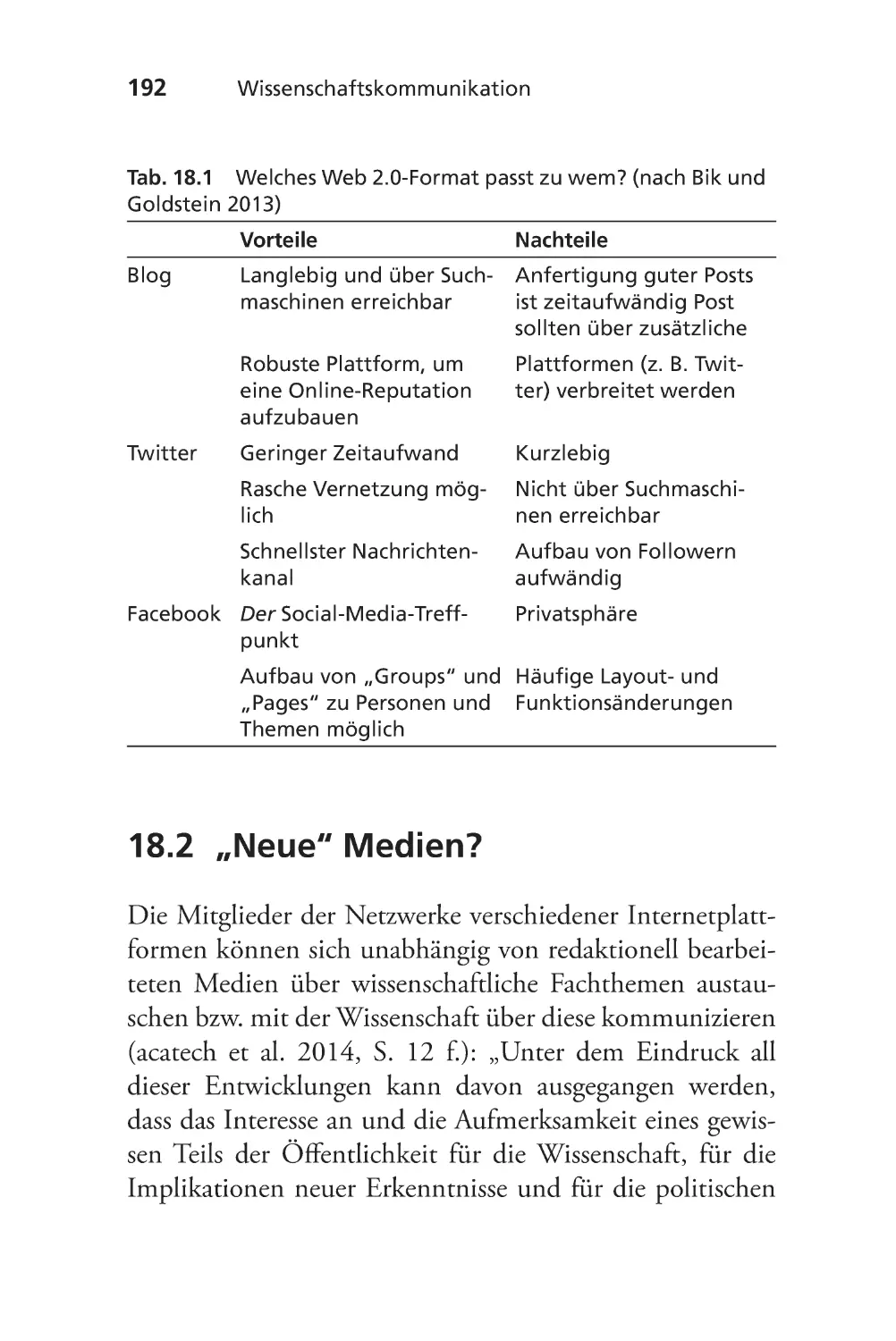 18.2 „Neue“ Medien?