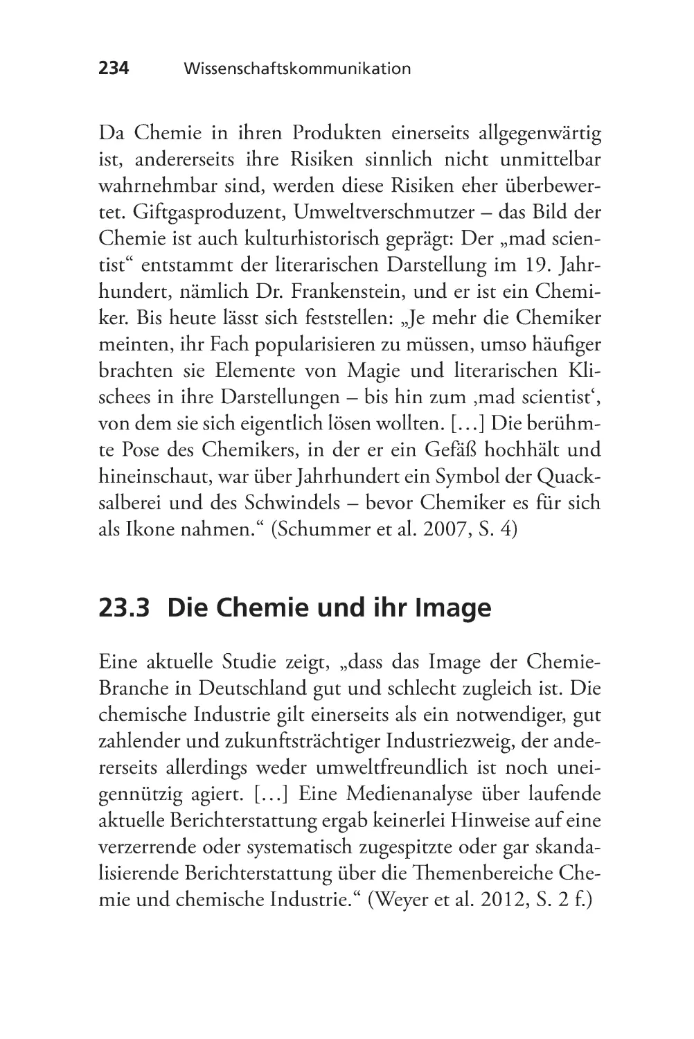 23.3 Die Chemie und ihr Image