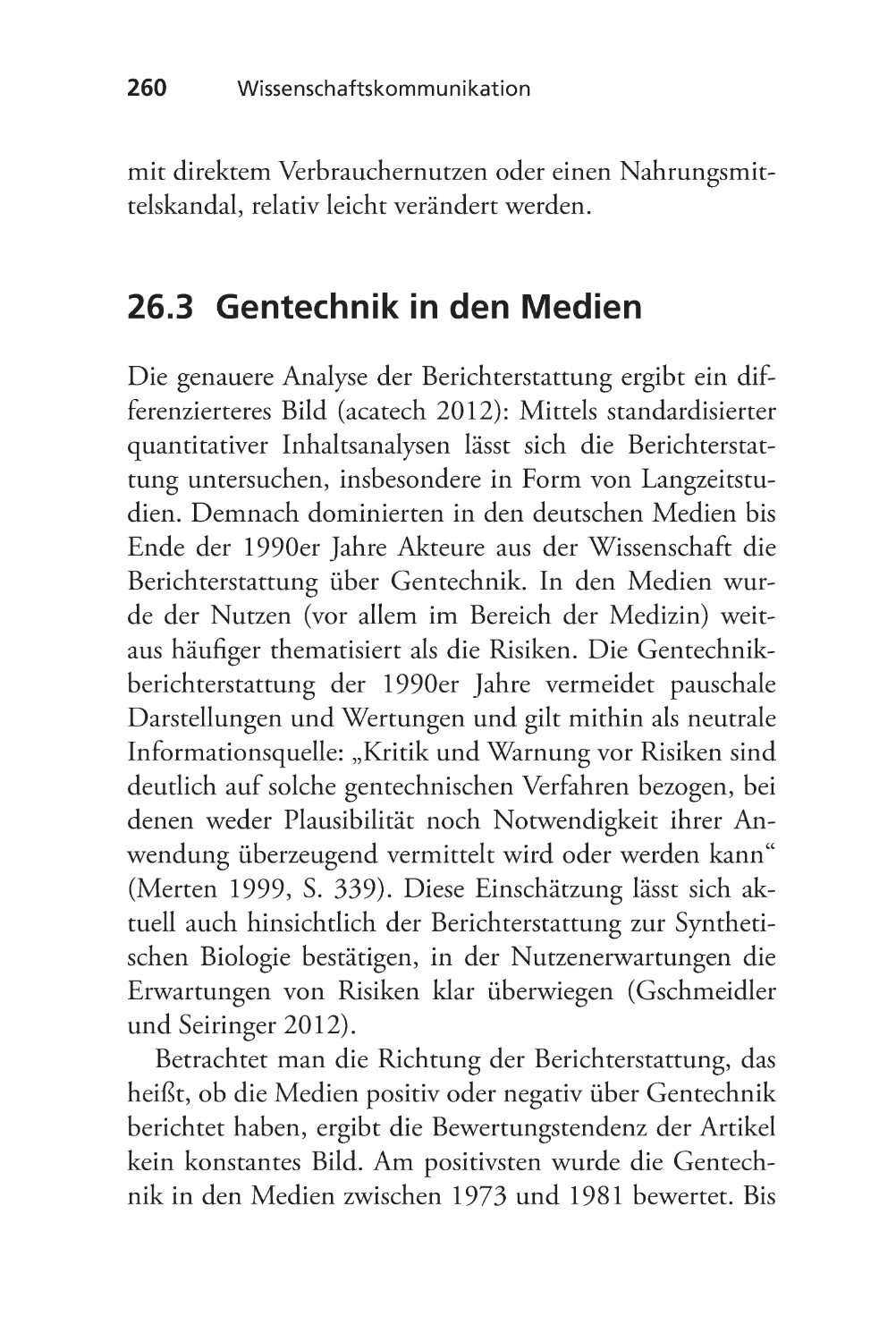 26.3 Gentechnik in den Medien