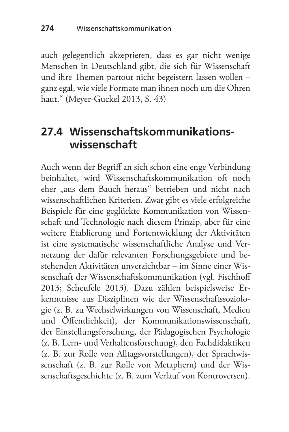 27.4 Wissenschaftskommunikations-wissenschaft