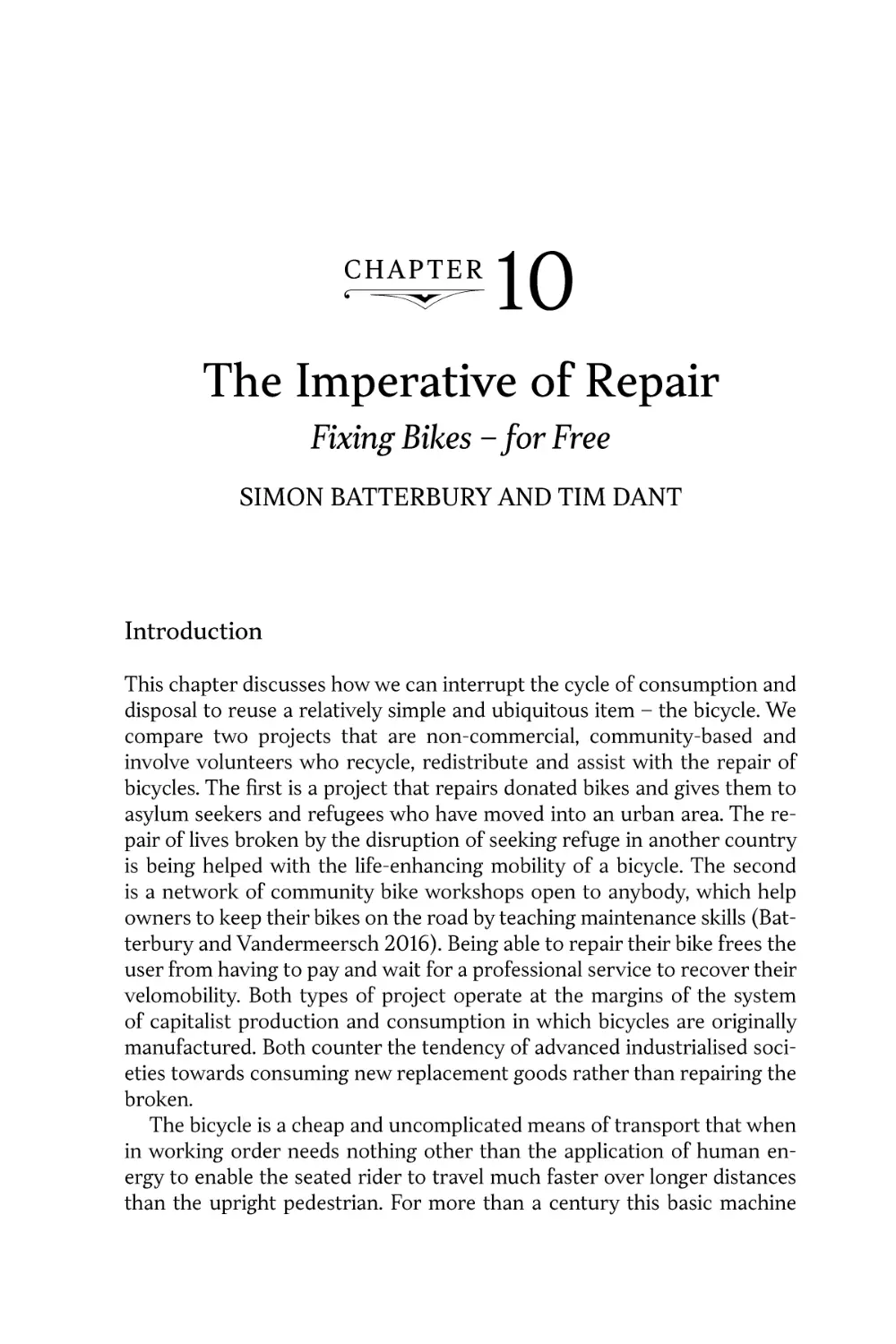 Chapter 10. The Imperative of Repair