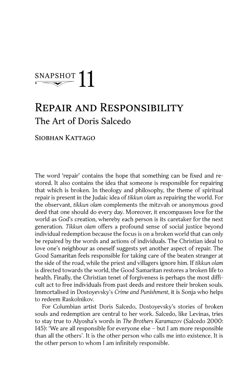 Snapshot 11. Repair and Responsibility