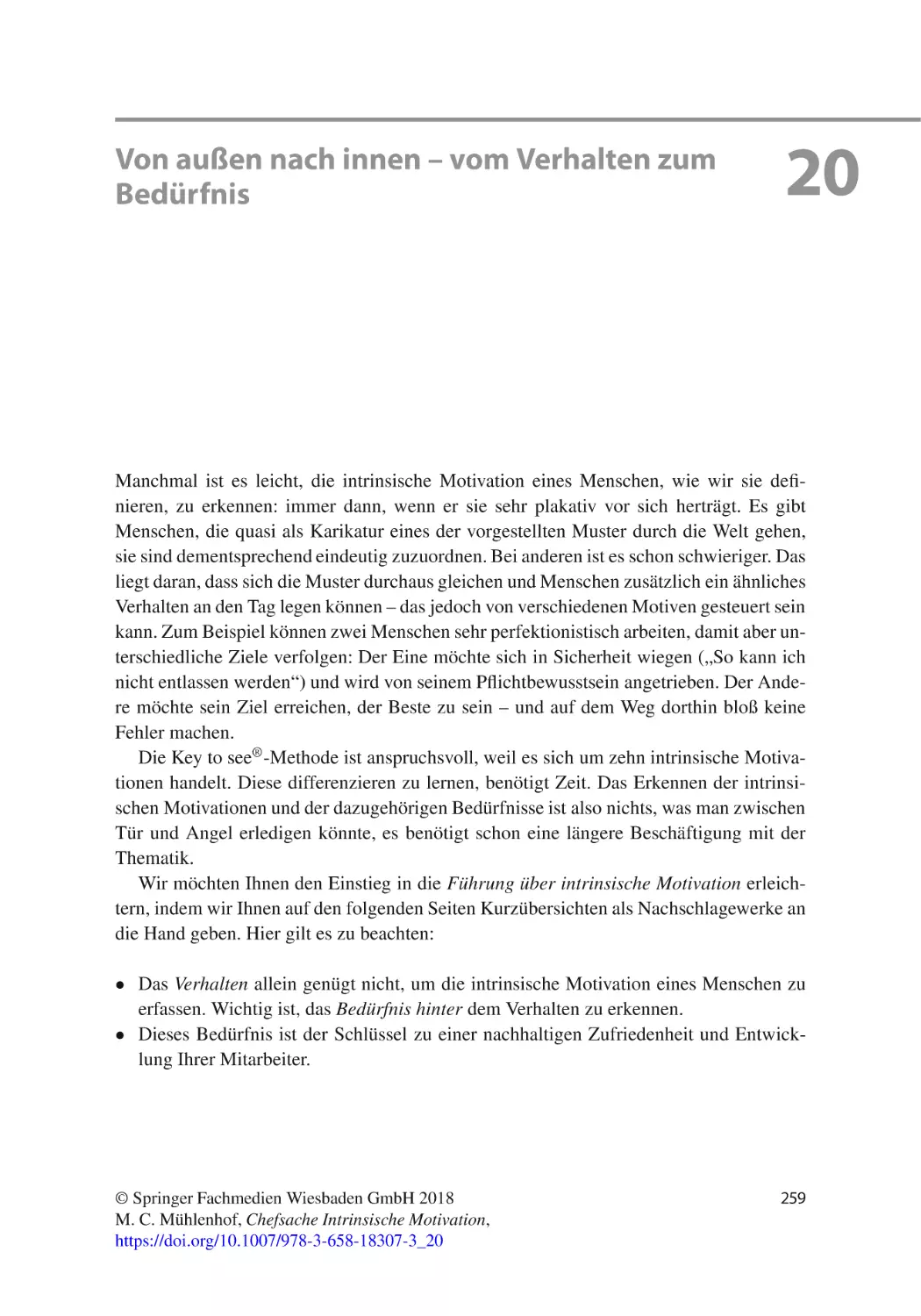 20 Von außen nach innen – vom Verhalten zum Bedürfnis