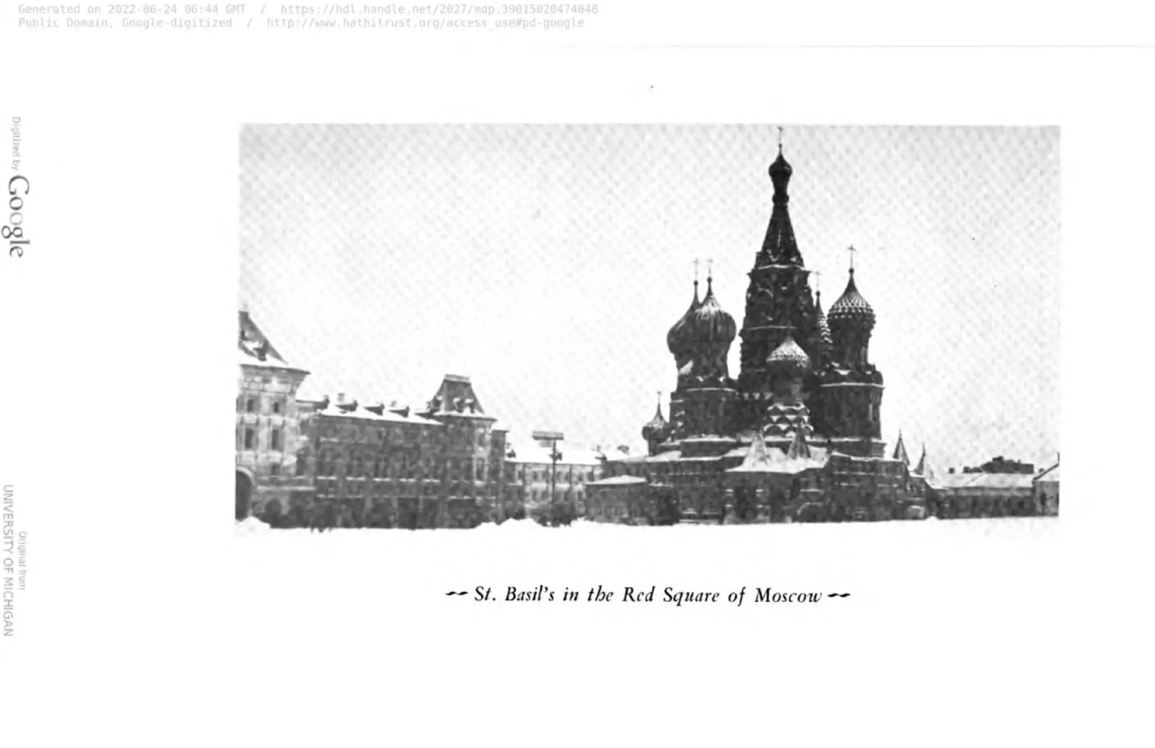 St. Basil’s in the Red Square of Moscow