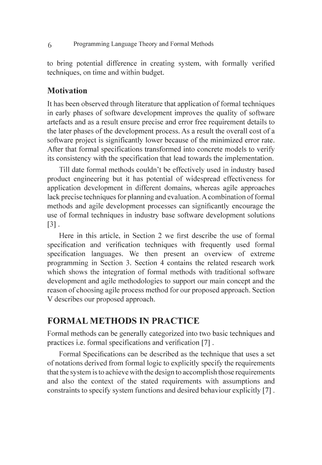 Formal Methods in Practice