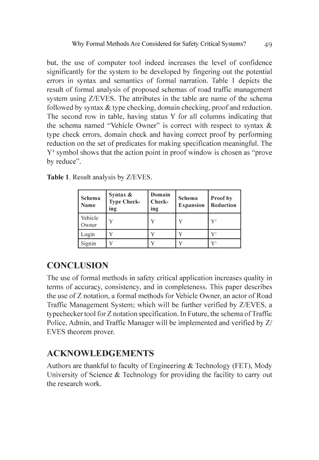 Conclusion
Acknowledgements