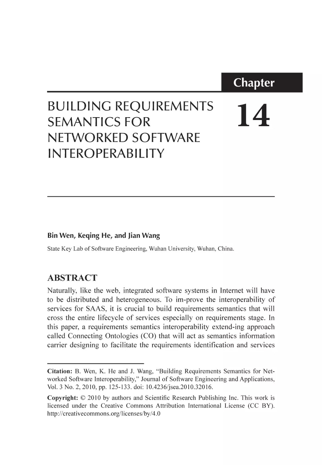 Chapter 14 Building Requirements Semantics for Networked Software Interoperability
Abstract