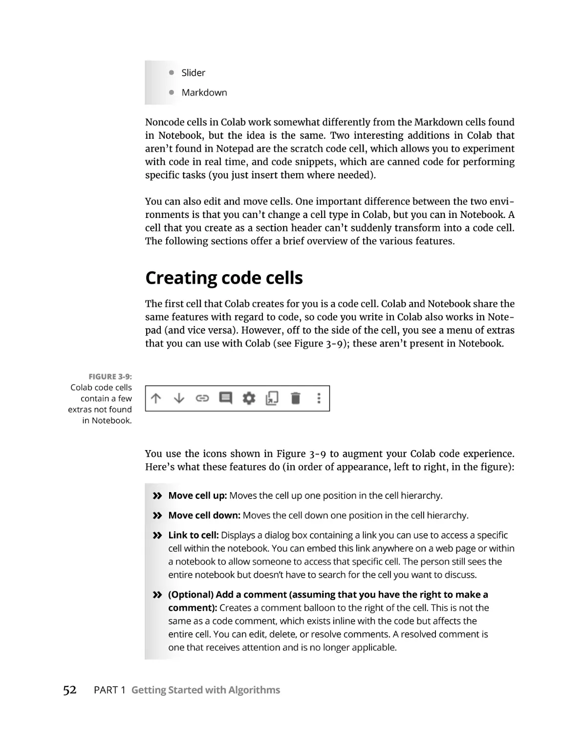 Creating code cells