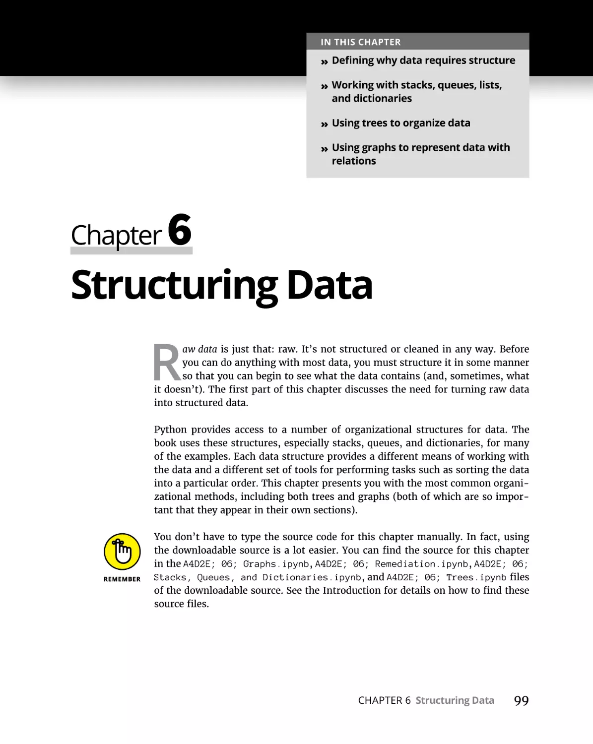 Chapter 6 Structuring Data