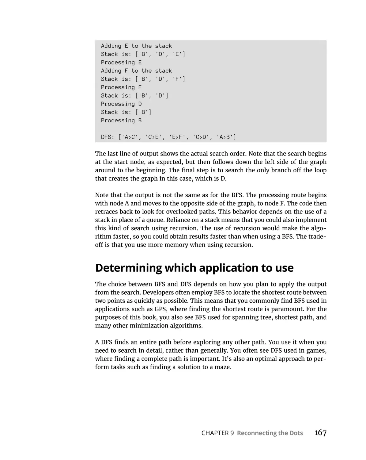 Determining which application to use