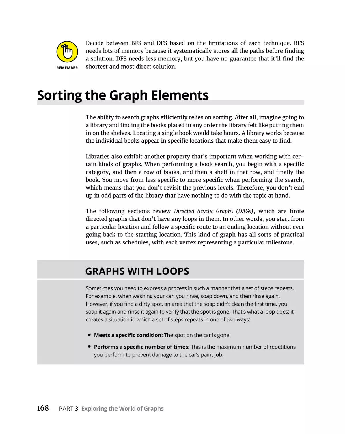 Sorting the Graph Elements