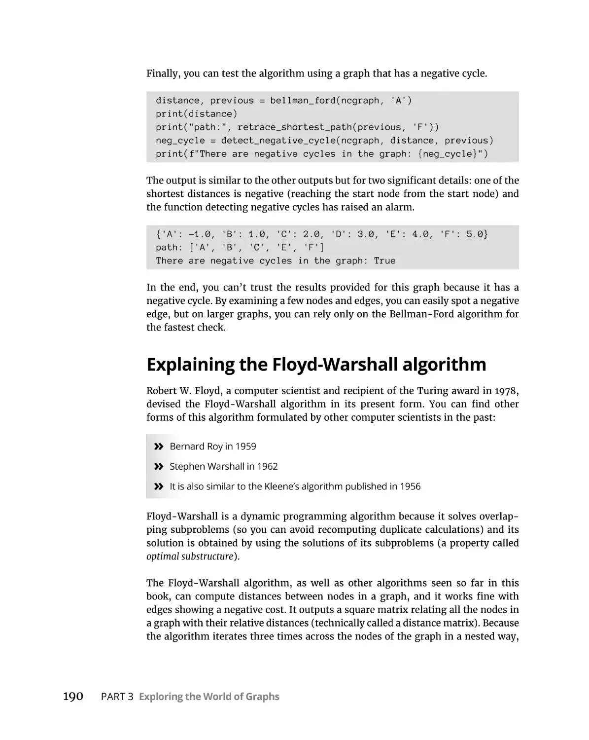 Explaining the Floyd-Warshall algorithm