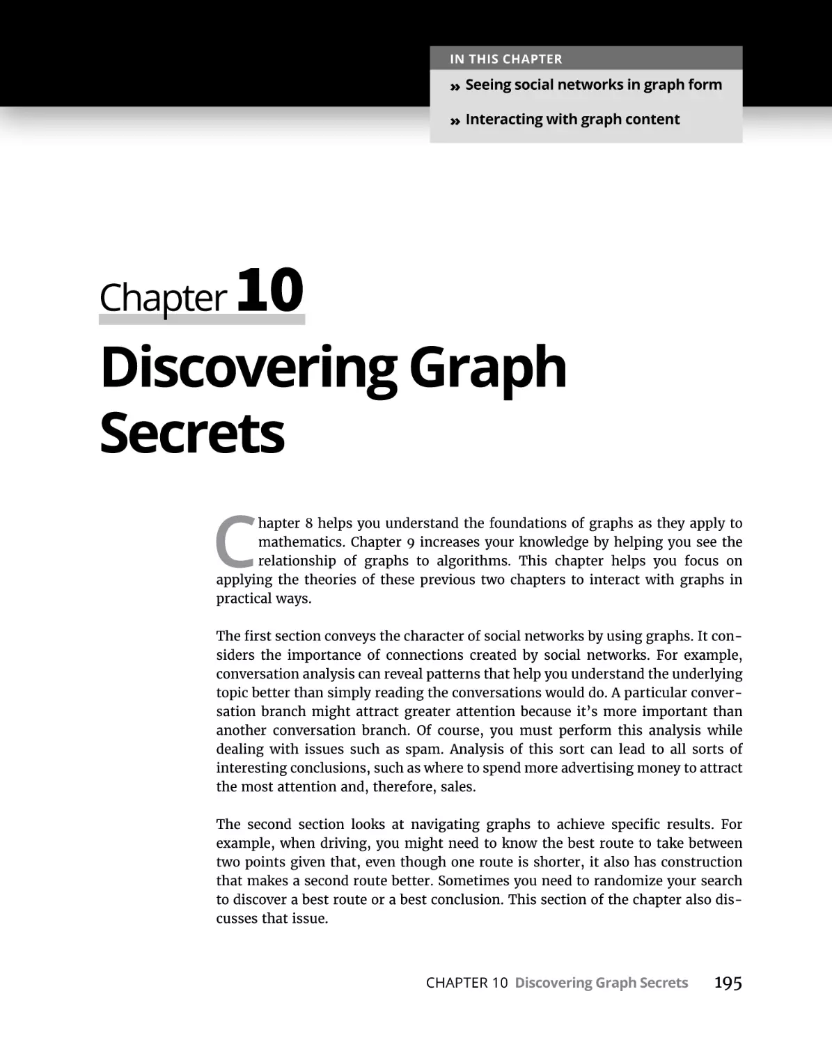 Chapter 10 Discovering Graph Secrets
