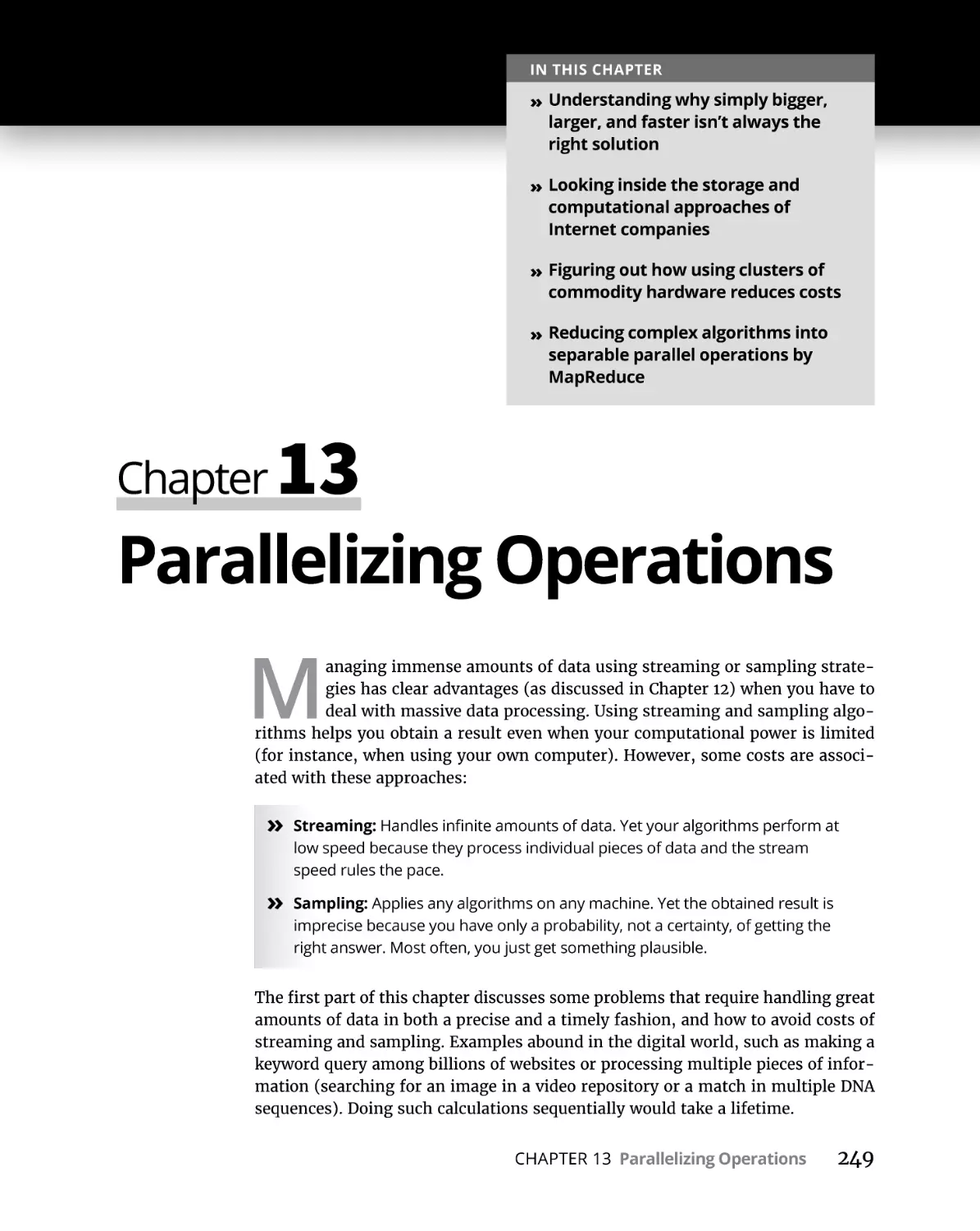 Chapter 13 Parallelizing Operations