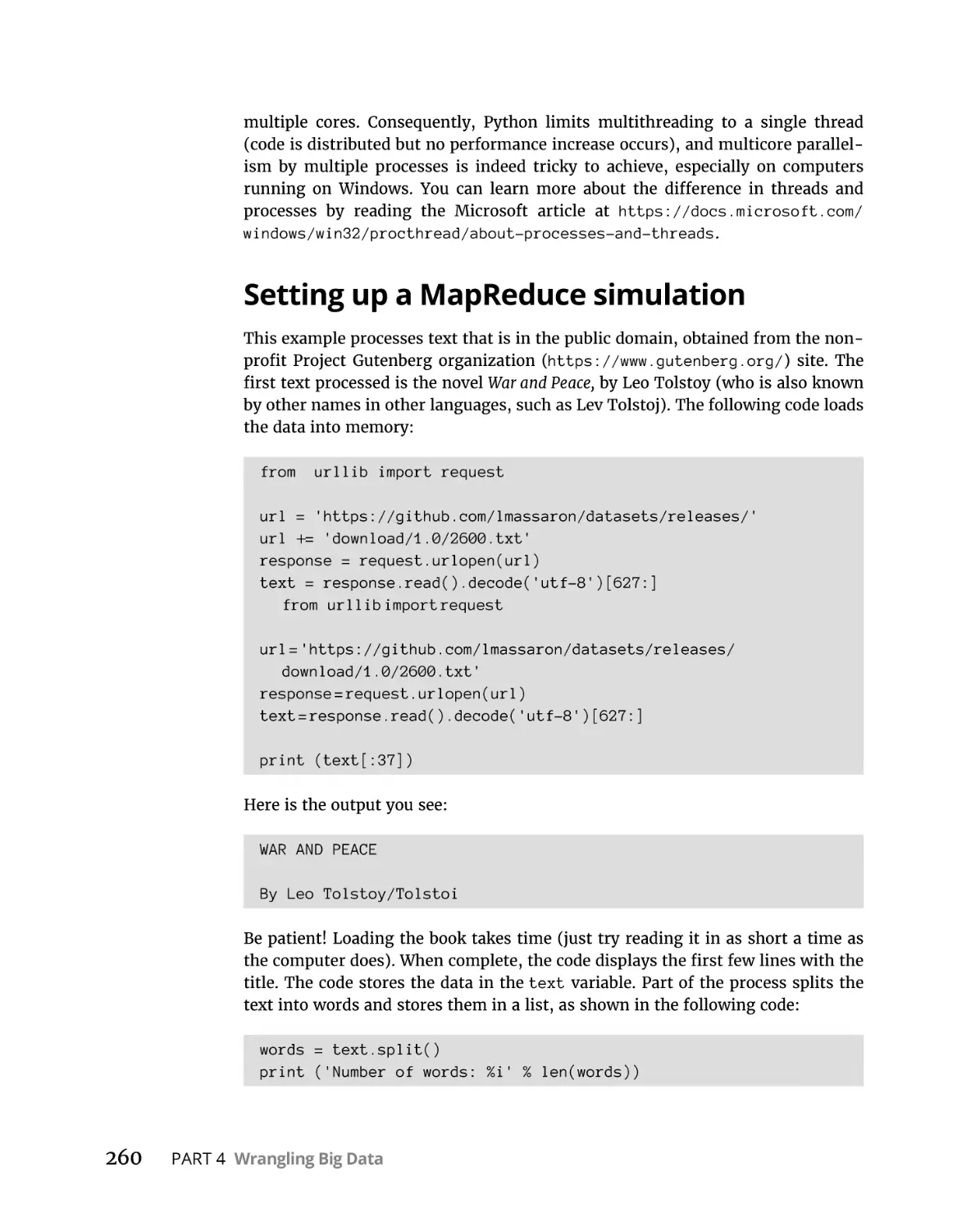 Setting up a MapReduce simulation