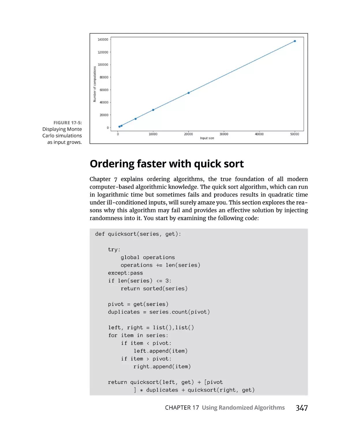 Ordering faster with quick sort