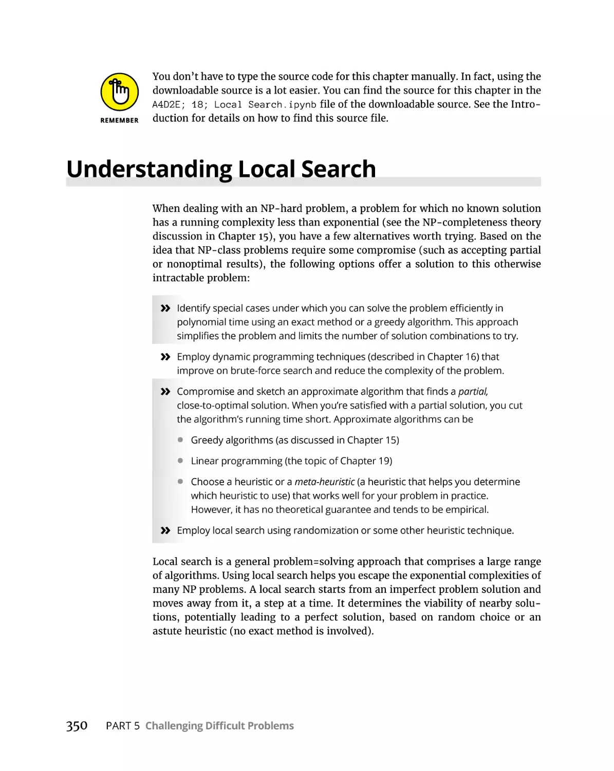 Understanding Local Search
