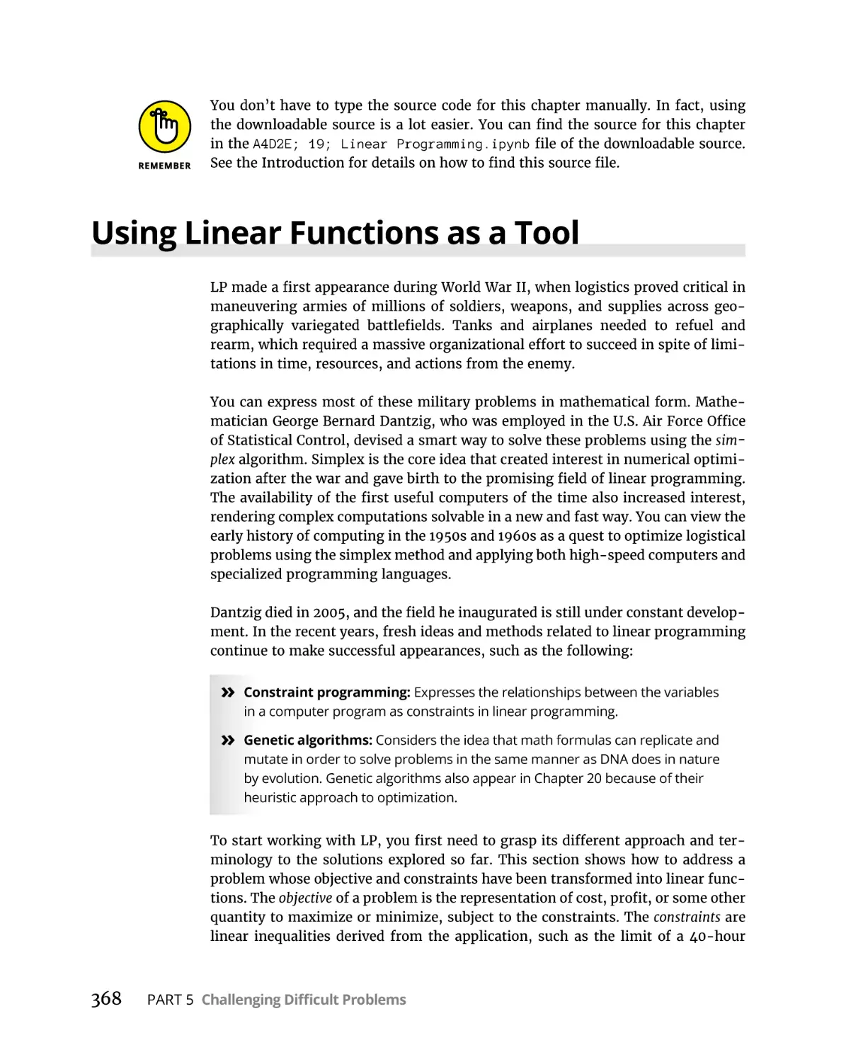 Using Linear Functions as a Tool