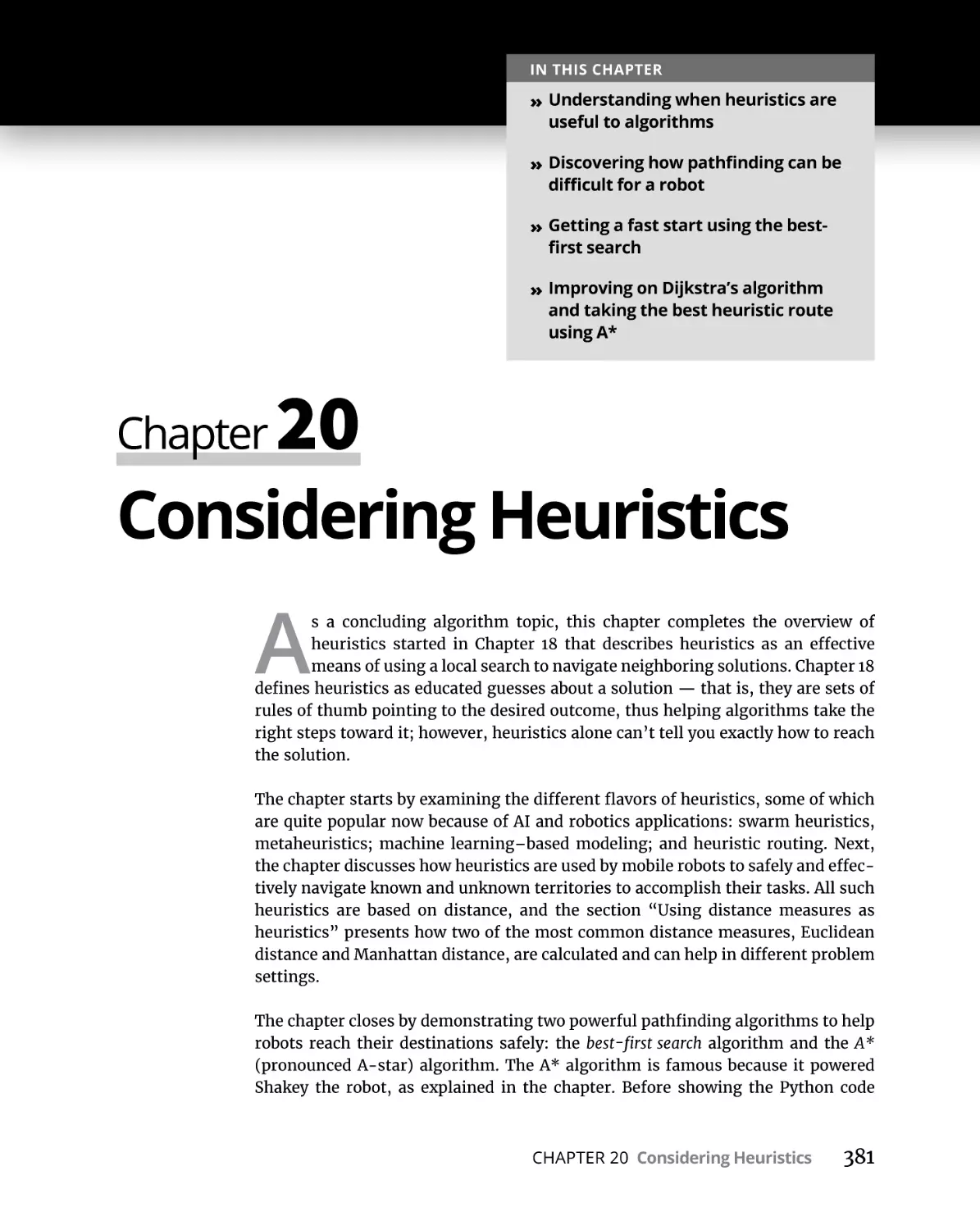 Chapter 20 Considering Heuristics